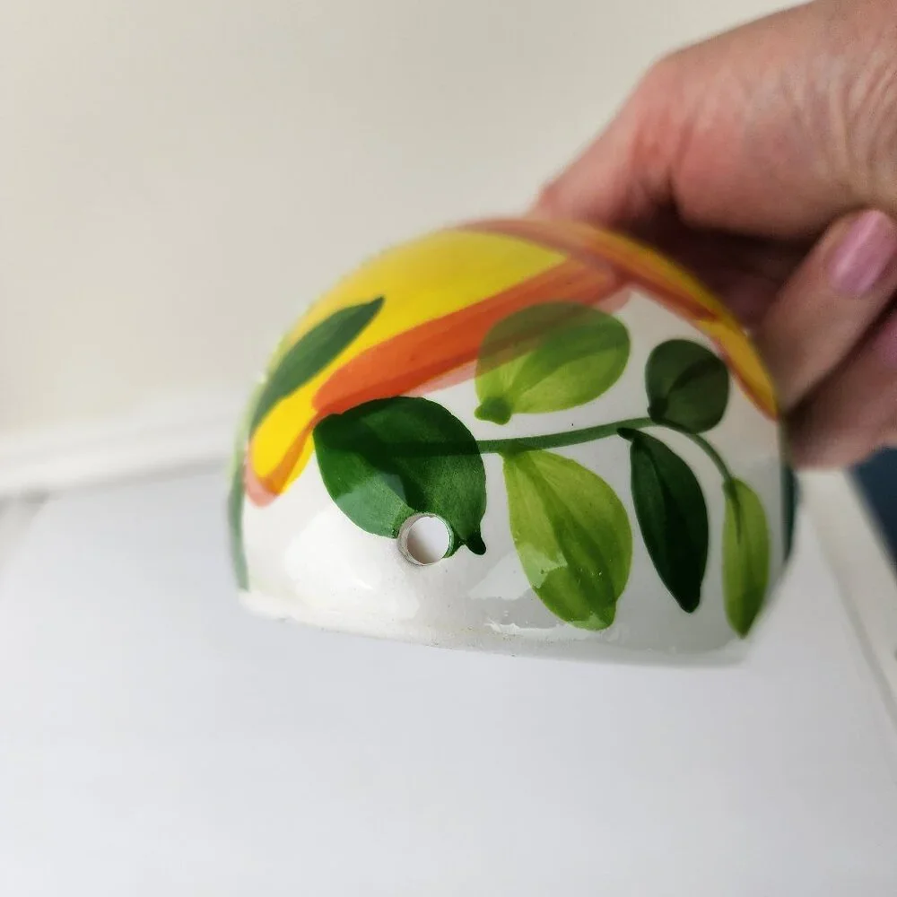 M.G. Arroyo Spain Lemons Dual Handle Wall Pocket Planter 5